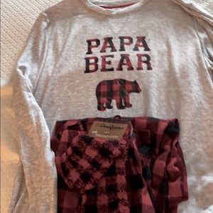 Buffalo check men’s xmas pajamas